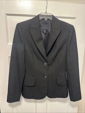 The Limited Black Women's Tailored Blazer - Two-Button Notch Lapel